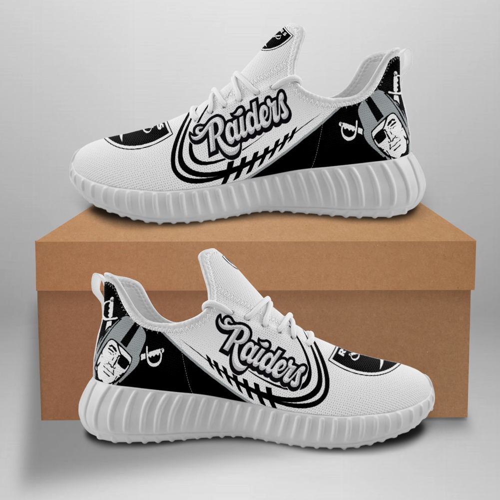 Men's Las Vegas Raiders Mesh Knit Sneakers/Shoes 008